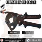 CORTADOR MANUAL DE CABLE COBRE Y ALUMINIO 500MM2 CON RACHET Y MANGO TELESCÓPICO