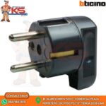 ENCHUFE REDONDO SCHUKO 2P+T 16A 250V NEGRO