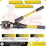 PRENSA TERMINAL HIDRÁULICA 16-400MM2 AMARILLO FUERZA PREN.12.6 TONELADAS