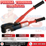 PRENSA TERMINAL HIDRÁULICA 16-300MM2 ROJO FUERZA PREN.10 TONELADAS
