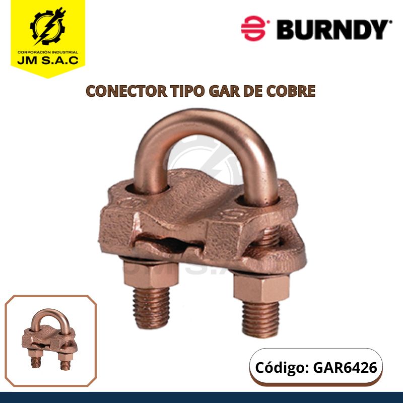 GAR6426 CONECTOR TIPO GAR PARA CABLE 4-2/0 AWG VARILLA 5/8"- 3/4" - Imagen 1