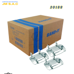 HEBILLA BAND-IT Ear-Lokt DE ACERO INOX 201SS 1/4" X 100UND