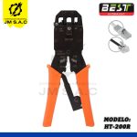 PRENSA PARA CONECTOR RJ10,RJ11,RJ45 NARANJA