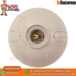 WALL SOCKET ROSCA E27 OVAL MARFIL