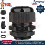 PRENSAESTOPA DE NYLON TIPO NPT 1" NEGRO IP68 UL