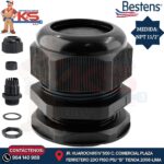 PRENSAESTOPA DE NYLON TIPO NPT 11/2" NEGRO IP68 UL