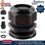 PRENSAESTOPA DE NYLON TIPO NPT 2" NEGRO IP68 UL