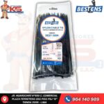 CINTILLO DE NYLON 6.6 NEGRO (UL) 100X2.5MM (10CM) X 100PZ