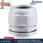 PRENSAESTOPA DE NYLON TIPO MILIMÉTRICO M50 BLANCO IP68 UL