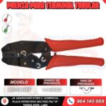 PRENSA TERMINAL TUBULAR (PRENSADO ROLLO) 1-6mm2 COLOR ROJO