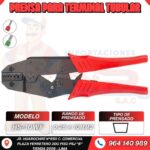 PRENSA TERMINAL TUBULAR (PRENSADO TRAPEZOIDAL) 0.25-10mm2 COLOR ROJO