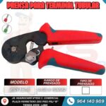 PRENSA TERMINAL TUBULAR (PRENSADO CUADRADO) 0.08-16mm2 COLOR ROJO/AZUL