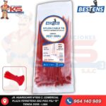 CINTILLO DE NYLON 6.6 ROJO (UL) 100X2.5MM (10CM) X 100PZ