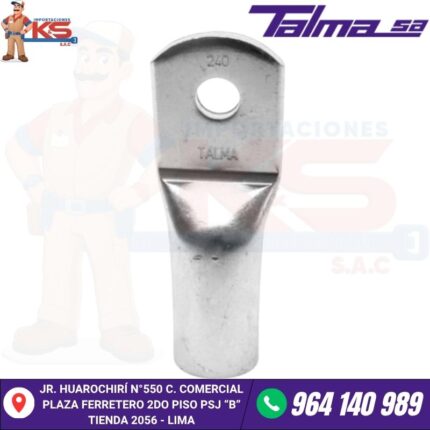 TERMINAL TALMA DE 240MM HUECO 9/16"