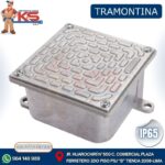 CAJA DE DERIVACIÓN DE ALUMINIO 200X200X100MM IP65 CIEGA