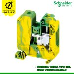BORNERA TIERRA TIPO RIEL 35MM VERDE/AMARILLO-NSYTRV352PE