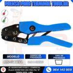PRENSA TERMINAL TUBULAR (PRENSADO TRAPEZOIDAL) 0.5-6mm2 COLOR AZUL