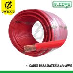 CABLE PARA BATERIA 2/0 AWG-70MM2 ROJO