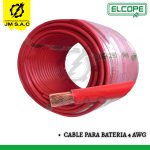 CABLE PARA BATERIA 4 AWG-25MM2 ELCOPE-ROJO