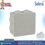 CAJA DE PASE PVC CON CONOS 80X80X35MM GRIS A PRESIÓN LIBRE DE HALÓGENO IP55