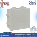 CAJA DE PASE PVC CON CONOS 100X100X45MM GRIS A PRESIÓN LIBRE DE HALÓGENO IP55