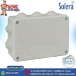 CAJA DE PASE PCV CON CONOS 153X110X55MM GRIS LIBRE DE HALÓGENO IP55