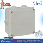 CAJA DE PASE PVC CON CONOS 100X100X55MM GRIS LIBRE DE HALÓGENO IP55