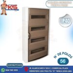 TABLERO ADOSABLE 56 POLOS PUERTA FUME A/HORIZONTAL IP40 IK08
