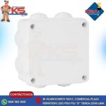 CAJA PASE PVC CON CONO 100X100X70MM BLANCO