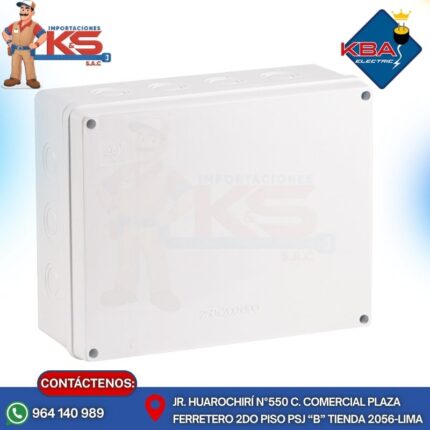 CAJA PASE PVC SIN CONO 250x200x100MM BLANCO