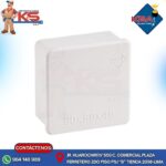 CAJA PASE PVC SIN CONO 80X80X40MM BLANCO