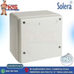 CAJA DE PASE PVC SIN CONOS 215X200X140MM GRIS LIBRE DE HALÓGENO IP65