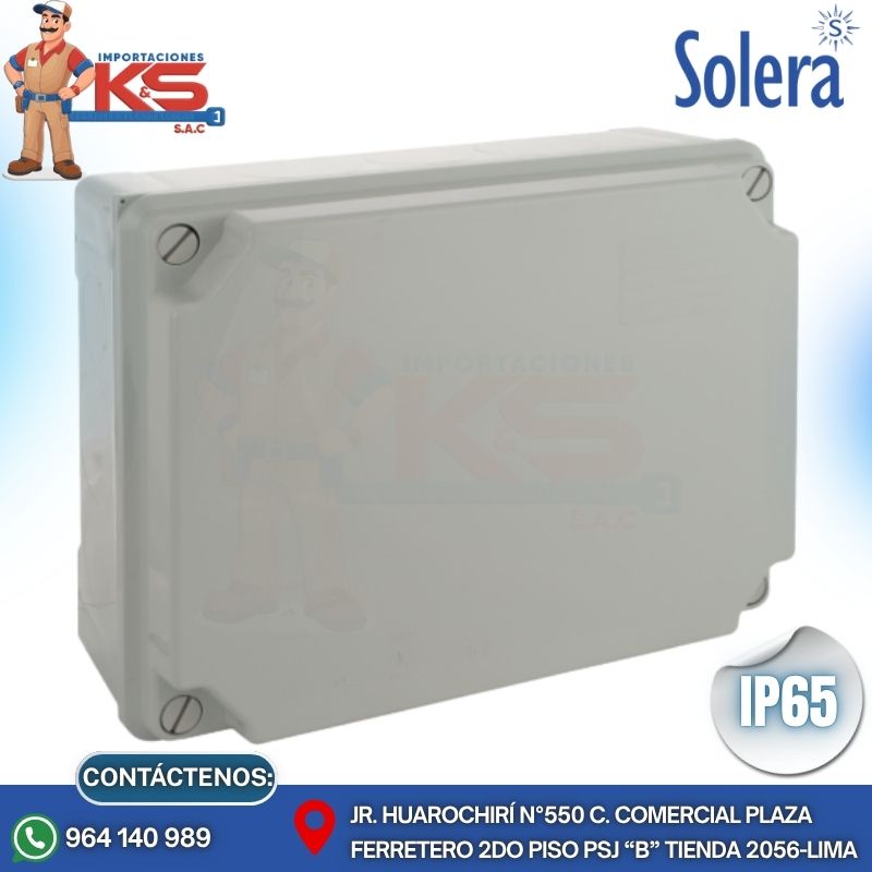 SIN 887 IP65 CAJA DE PASE PVC SIN CONOS 310X240X125MM GRIS LIBRE DE HALÓGENO IP65 - Imagen 1