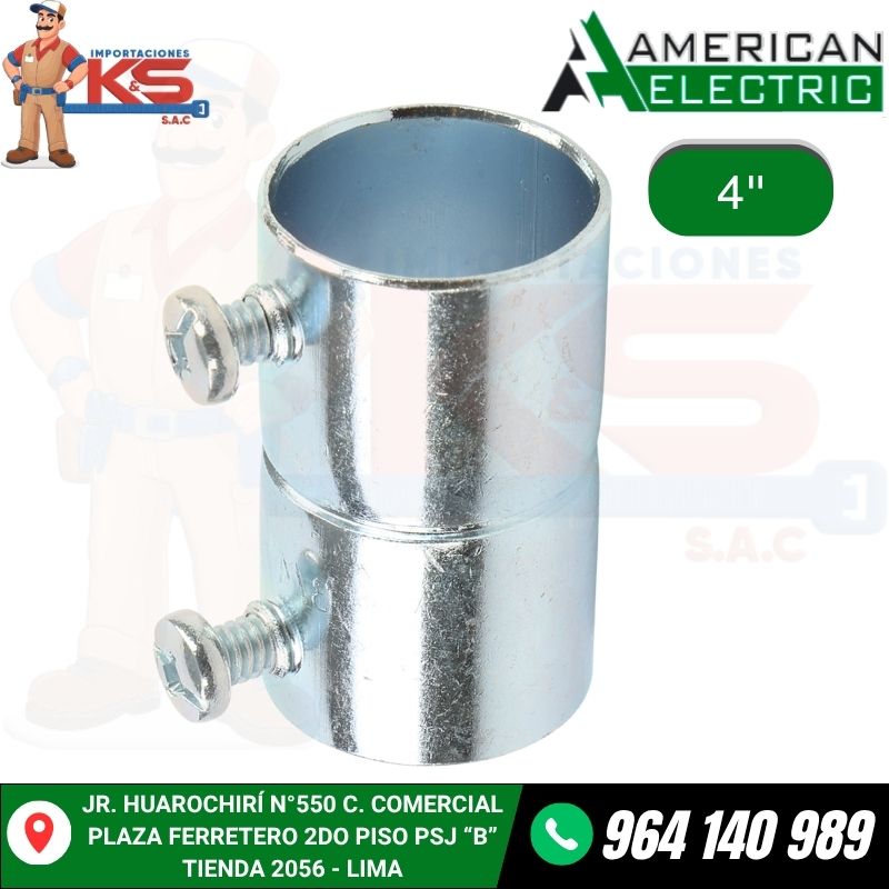 UNION CONDUIT EMT DE 4" ACERO GALVANIZADO UNION CONDUIT EMT DE 4" ACERO GALVANIZADO