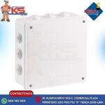 CAJA PASE PVC CON CONO 200X200X80MM BLANCO