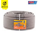 TUBO CORRUGADO FLEXIBLE 1/2 GRIS PVC X 100MTS