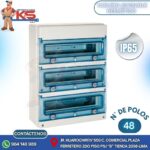 TABLERO ADOSABLE HERMETICO 48 POLOS LIBRE HALÓGENO IP65 IK08 CON BORNE (sin pretroquelado)