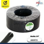 TUBO CORRUGADO FLEXIBLE NEGRO 3/4" ABIERTO 23X25MM X 100 MTS