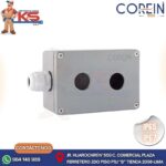 CAJA DE ALUMINIO PARA PULSADOR DE 2 PERFORACIONES 22MM
