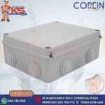 CAJA DE PASE PVC CON CONO 300X220X120MM GRIS MODELO SOLERA IP65/IP67