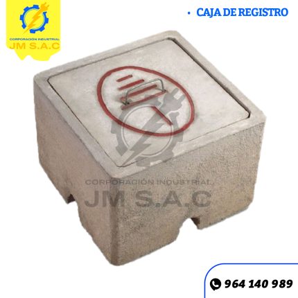 CAJA REGISTRO DE CONCRETO 40X40X30CM CON TAPA