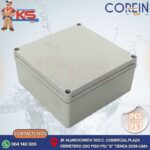 CAJA DE PASE PVC SIN CONO 200x200x95MM GRIS MODELO SOLERA IP65/IP67