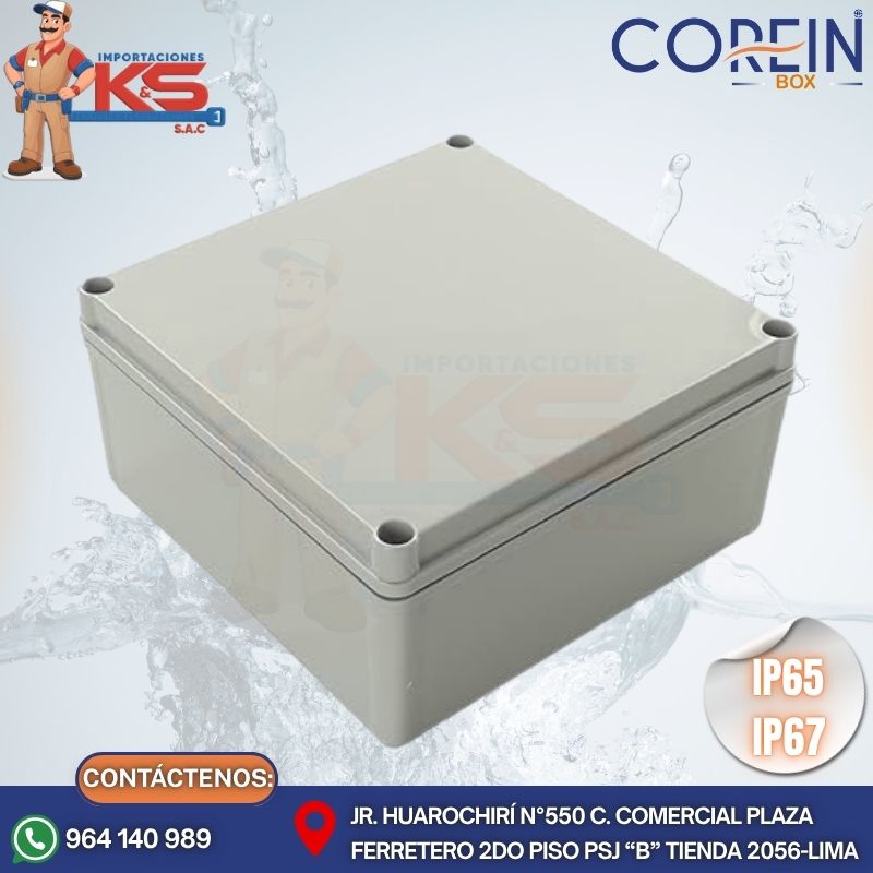 SIN CHUPON 202095 CAJA DE PASE PVC SIN CONO 200x200x95MM GRIS MODELO SOLERA IP65/IP67 - Imagen 1