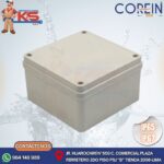 CAJA DE PASE PVC SIN CONO 100X100X75MM GRIS MODELO SOLERA IP65/IP67