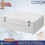 CAJA DE PASE PVC SIN CONO 380X300X120MM GRIS MODELO SOLERA IP65/IP67