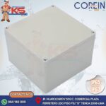 CAJA DE PASE PVC SIN CONO 200x200x130MM GRIS MODELO SOLERA IP65/IP67