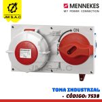 PLACA PARA TABLERO MET. CON TOMACORRIENTE DE 32A 3P+T 440V 3H IP67