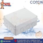 CAJA DE PASE PVC SIN CONO 200X155X80MM BLANCO A PRUEBA DE AGUA IP65