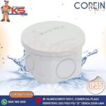 CAJA DE PASE PVC SIN CONO 80X50MM BLANCO A PRUEBA DE AGUA IP55