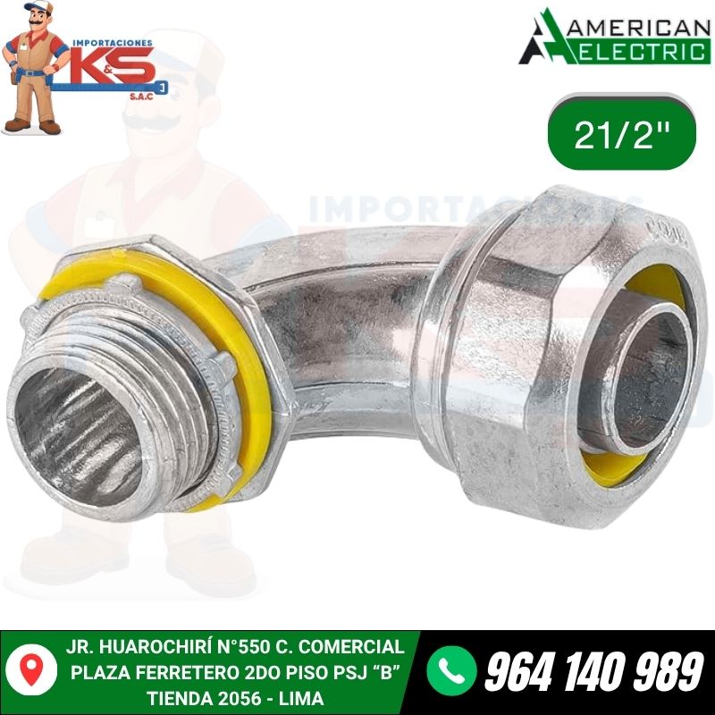 CONECTOR CURVO HERMETICO LIQUID TIGHT DE 21/2" CONECTOR CURVO HERMETICO LIQUID TIGHT DE 21/2"